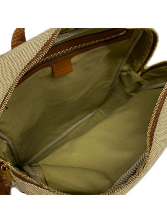 Gucci Backpack Sherry Interlocking Beige Brown Multi Leather
